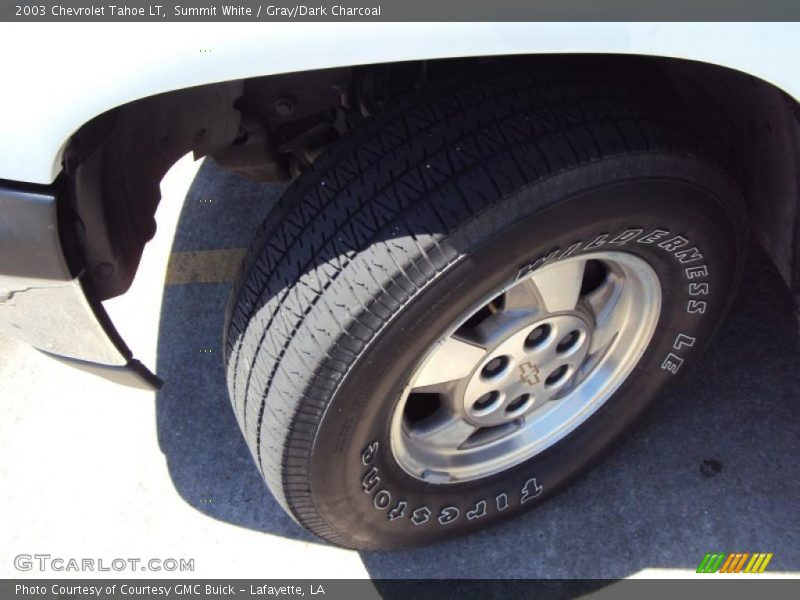 Summit White / Gray/Dark Charcoal 2003 Chevrolet Tahoe LT