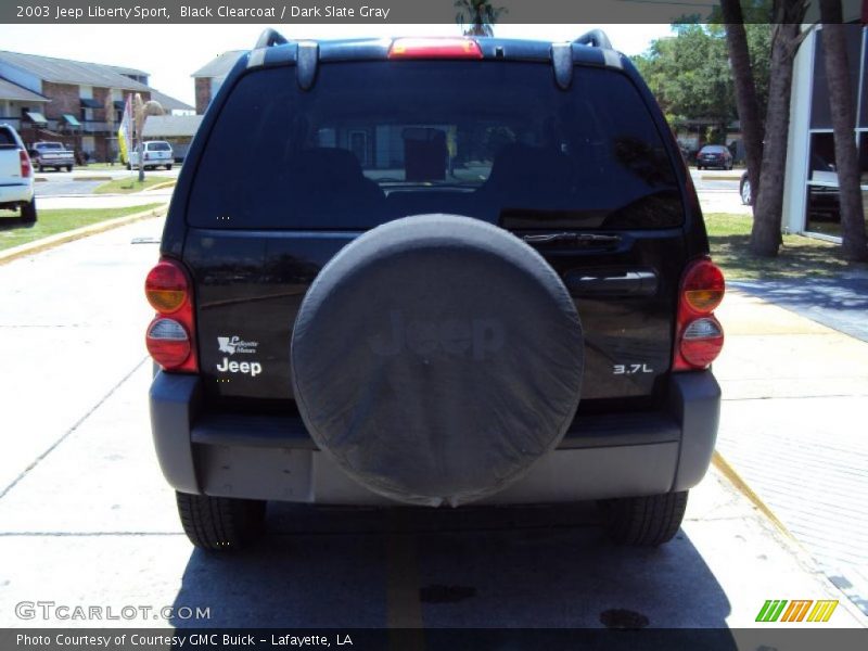 Black Clearcoat / Dark Slate Gray 2003 Jeep Liberty Sport