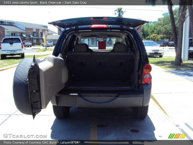 Black Clearcoat / Dark Slate Gray 2003 Jeep Liberty Sport