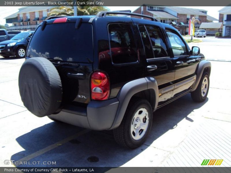 Black Clearcoat / Dark Slate Gray 2003 Jeep Liberty Sport