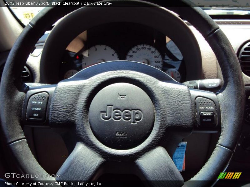 Black Clearcoat / Dark Slate Gray 2003 Jeep Liberty Sport