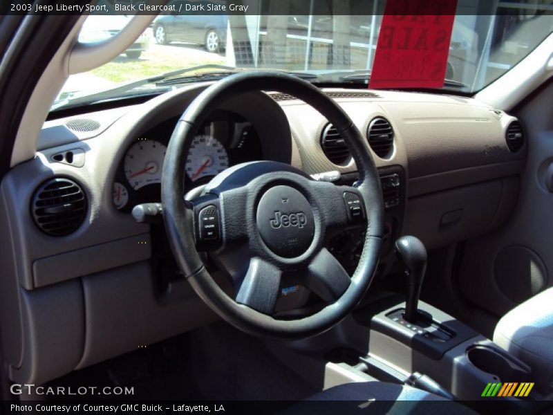 Black Clearcoat / Dark Slate Gray 2003 Jeep Liberty Sport