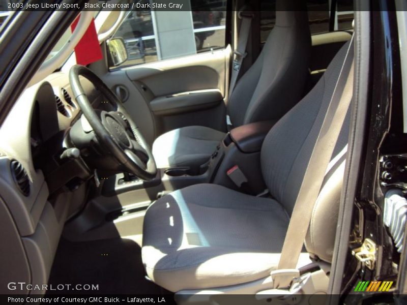 Black Clearcoat / Dark Slate Gray 2003 Jeep Liberty Sport