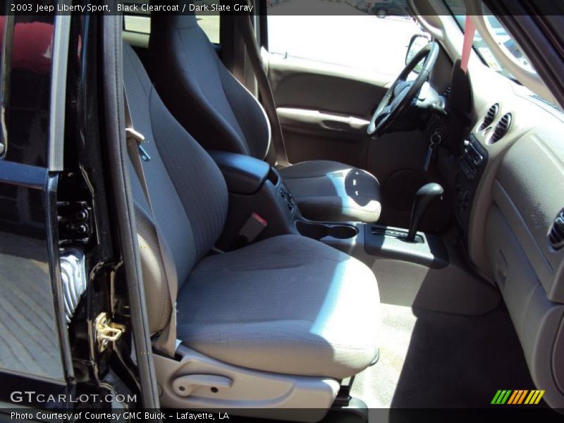 Black Clearcoat / Dark Slate Gray 2003 Jeep Liberty Sport