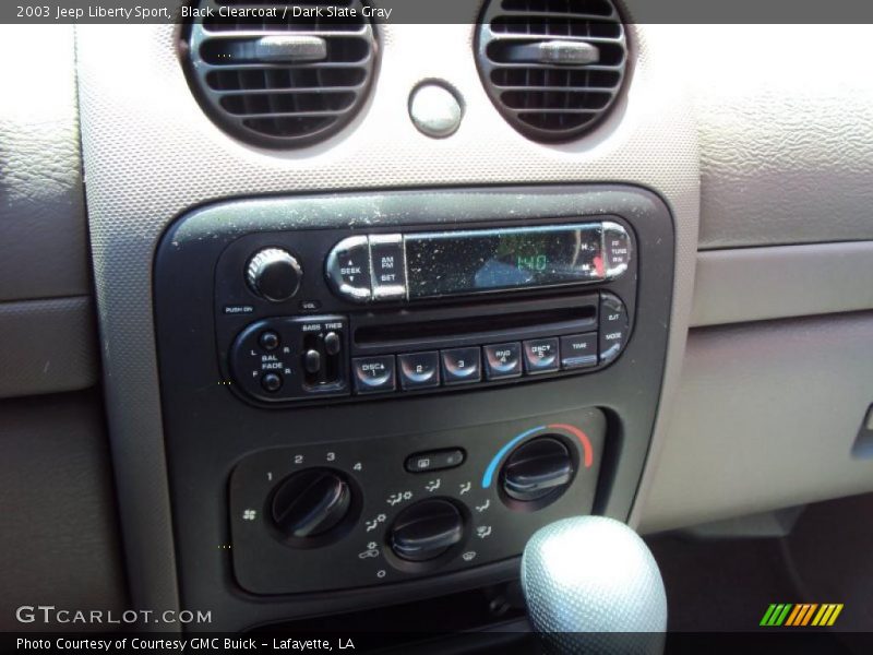 Black Clearcoat / Dark Slate Gray 2003 Jeep Liberty Sport