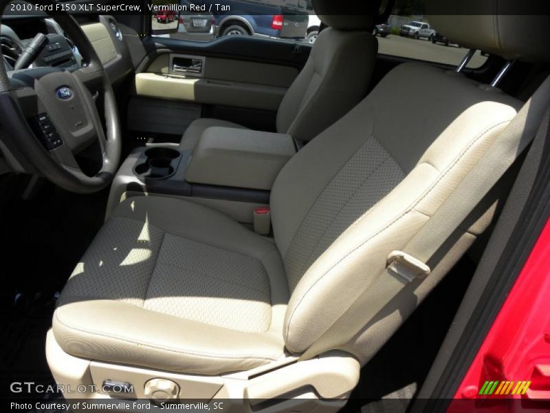 Vermillion Red / Tan 2010 Ford F150 XLT SuperCrew