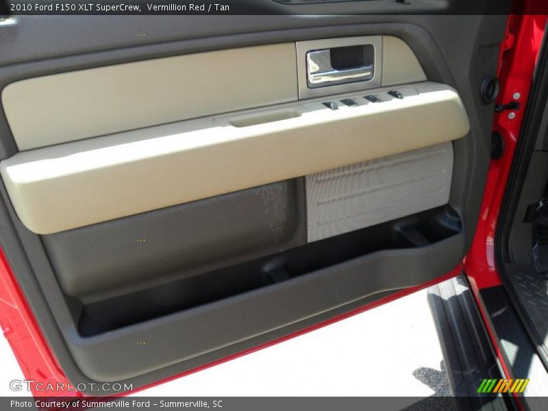 Vermillion Red / Tan 2010 Ford F150 XLT SuperCrew