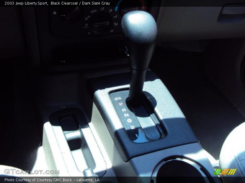 Black Clearcoat / Dark Slate Gray 2003 Jeep Liberty Sport