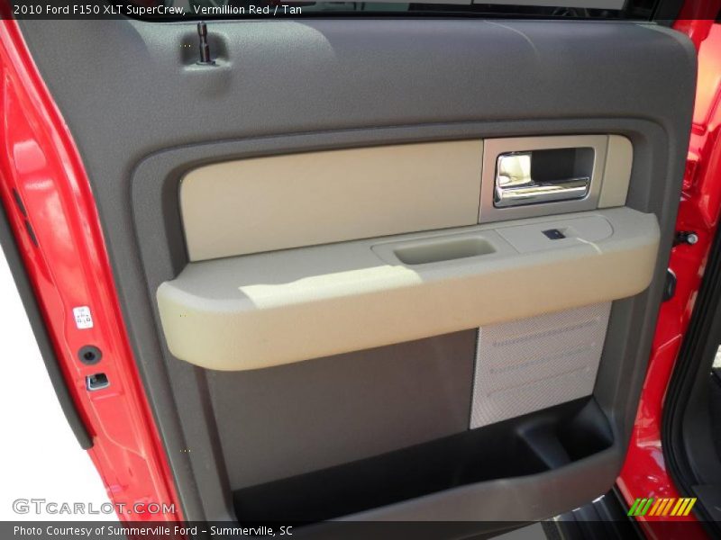 Vermillion Red / Tan 2010 Ford F150 XLT SuperCrew