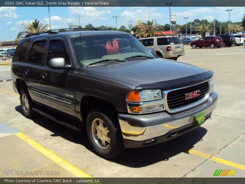 Storm Gray Metallic / Neutral/Shale 2002 GMC Yukon SLE