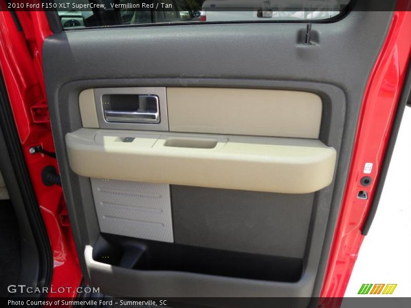 Vermillion Red / Tan 2010 Ford F150 XLT SuperCrew