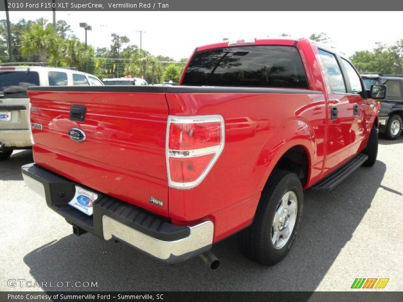 Vermillion Red / Tan 2010 Ford F150 XLT SuperCrew