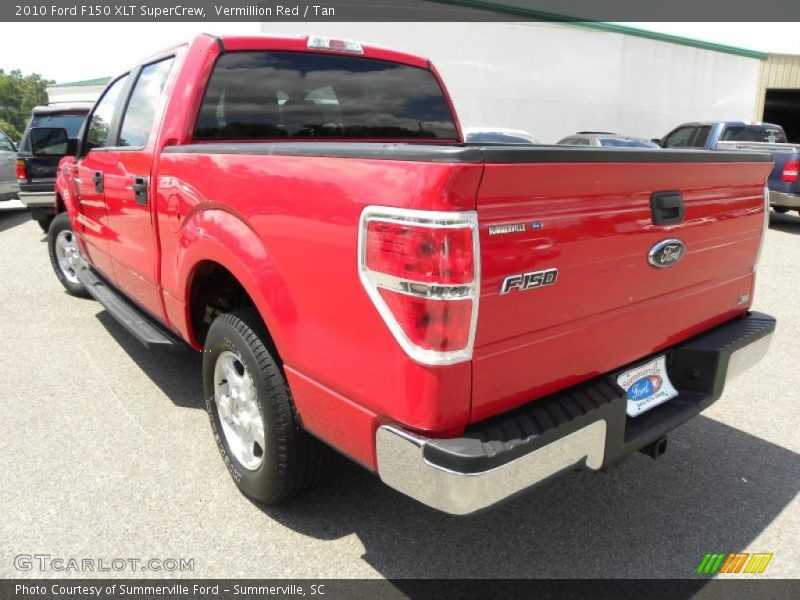 Vermillion Red / Tan 2010 Ford F150 XLT SuperCrew