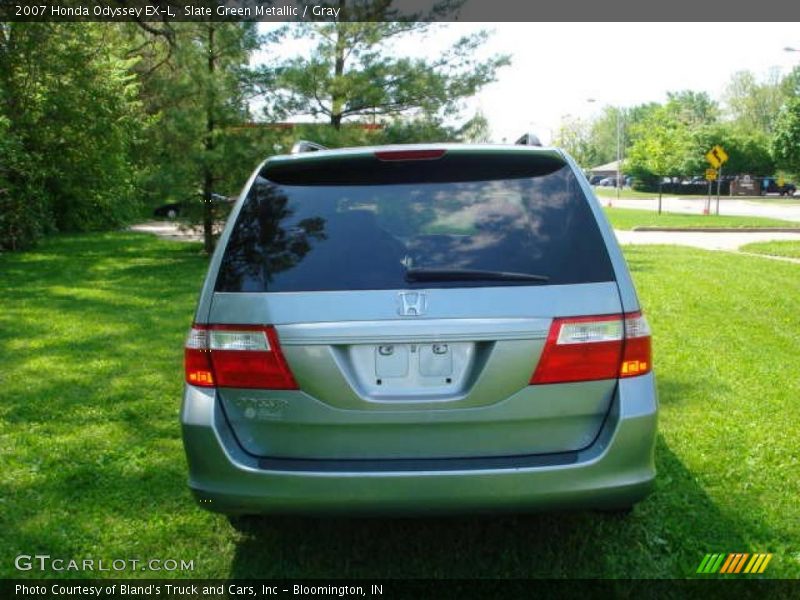 Slate Green Metallic / Gray 2007 Honda Odyssey EX-L