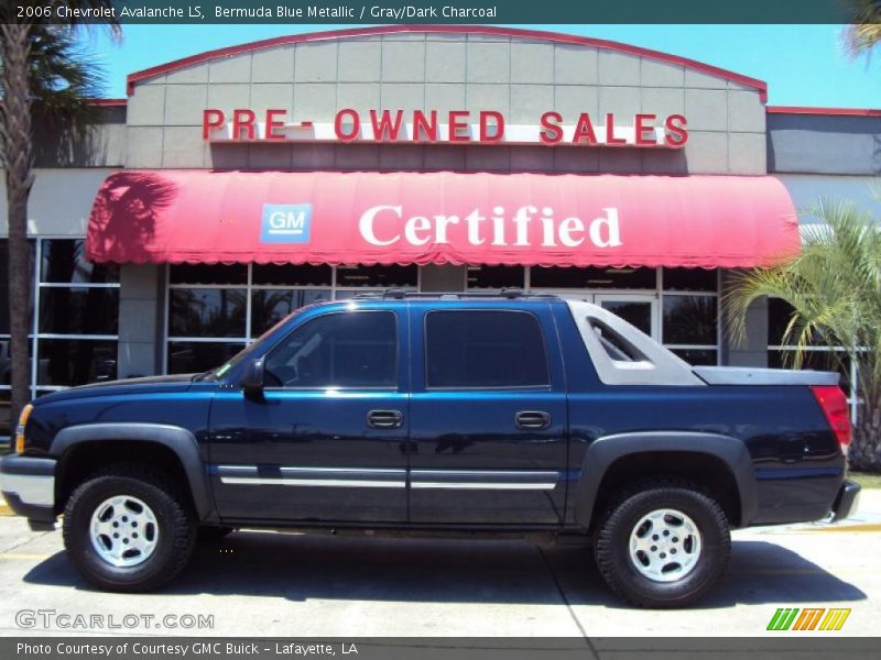 Bermuda Blue Metallic / Gray/Dark Charcoal 2006 Chevrolet Avalanche LS