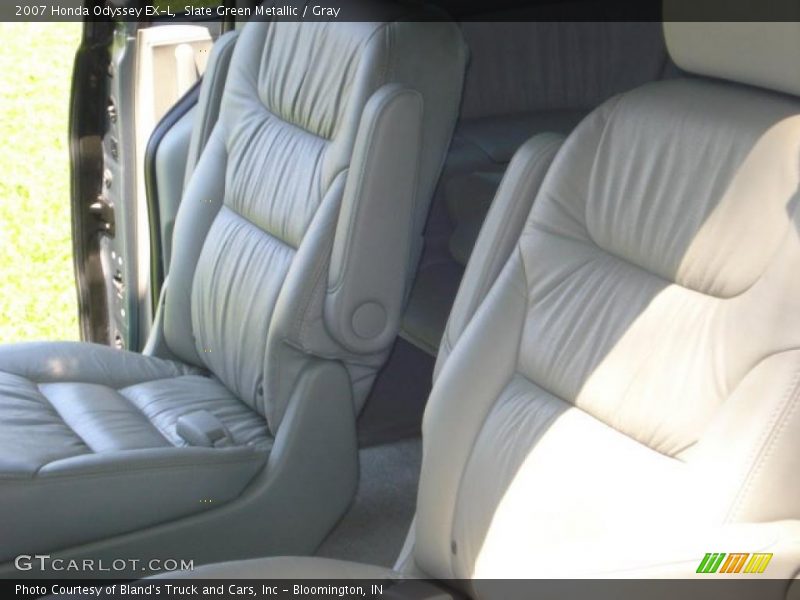 Slate Green Metallic / Gray 2007 Honda Odyssey EX-L