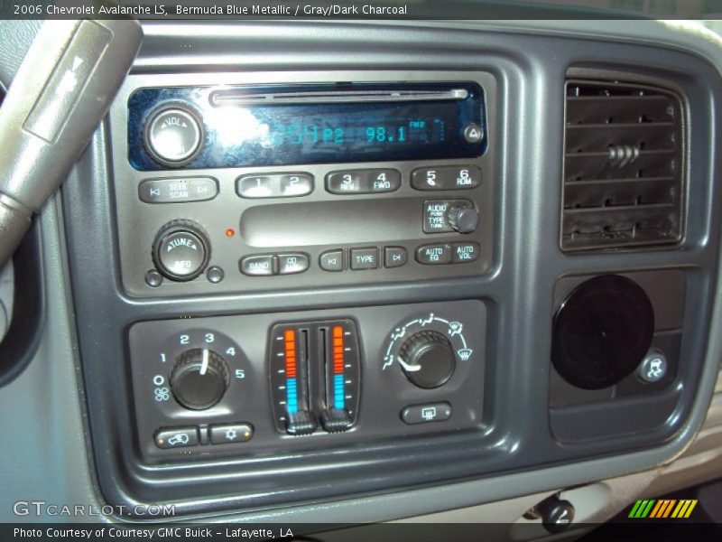Bermuda Blue Metallic / Gray/Dark Charcoal 2006 Chevrolet Avalanche LS