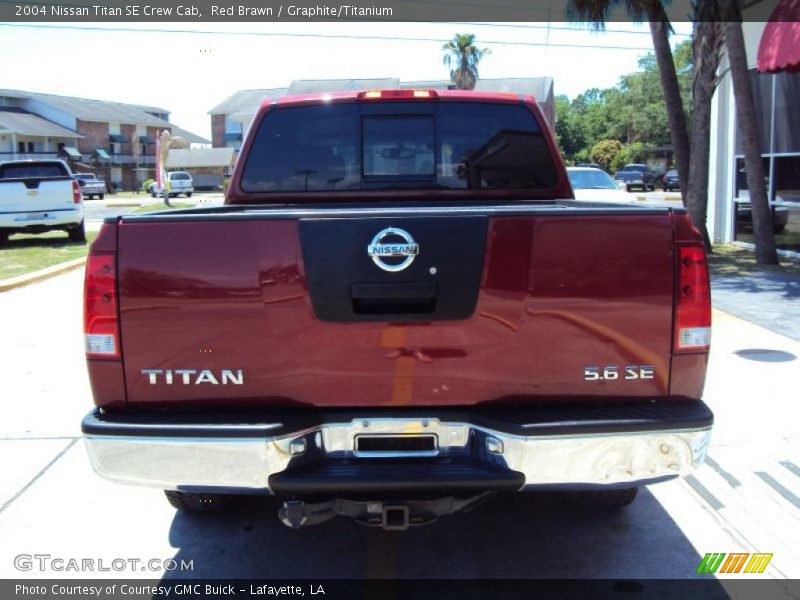 Red Brawn / Graphite/Titanium 2004 Nissan Titan SE Crew Cab