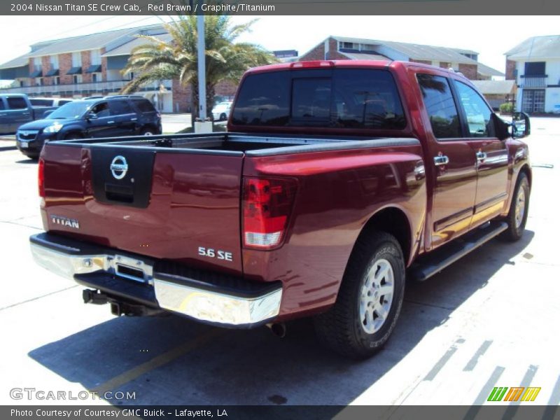 Red Brawn / Graphite/Titanium 2004 Nissan Titan SE Crew Cab