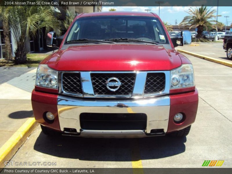 Red Brawn / Graphite/Titanium 2004 Nissan Titan SE Crew Cab