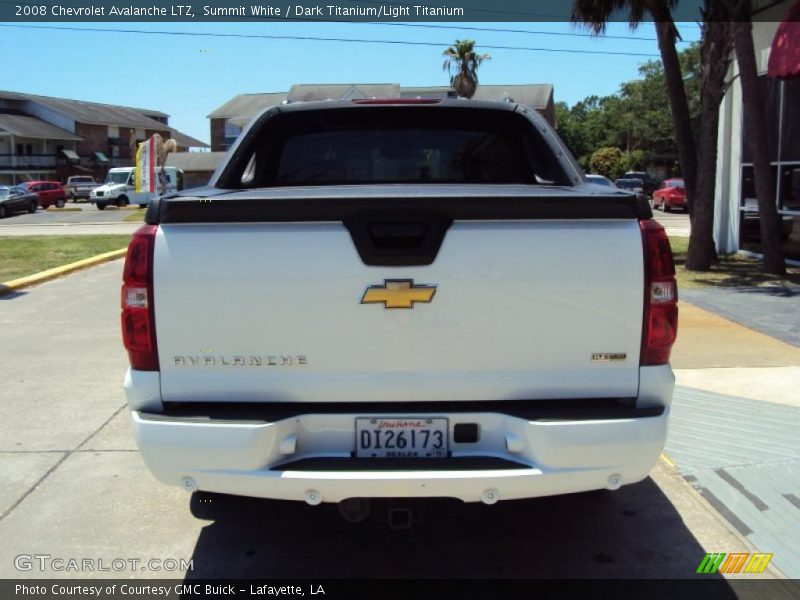 Summit White / Dark Titanium/Light Titanium 2008 Chevrolet Avalanche LTZ