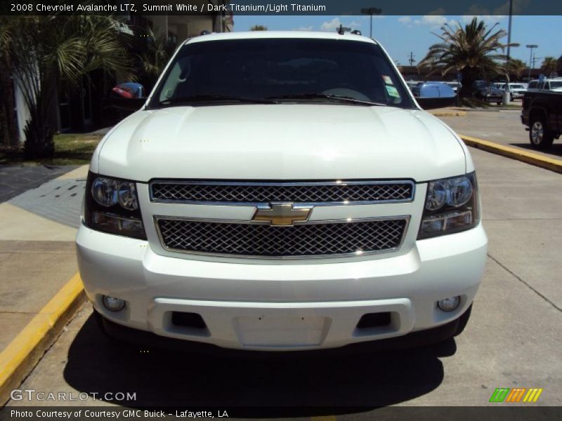 Summit White / Dark Titanium/Light Titanium 2008 Chevrolet Avalanche LTZ
