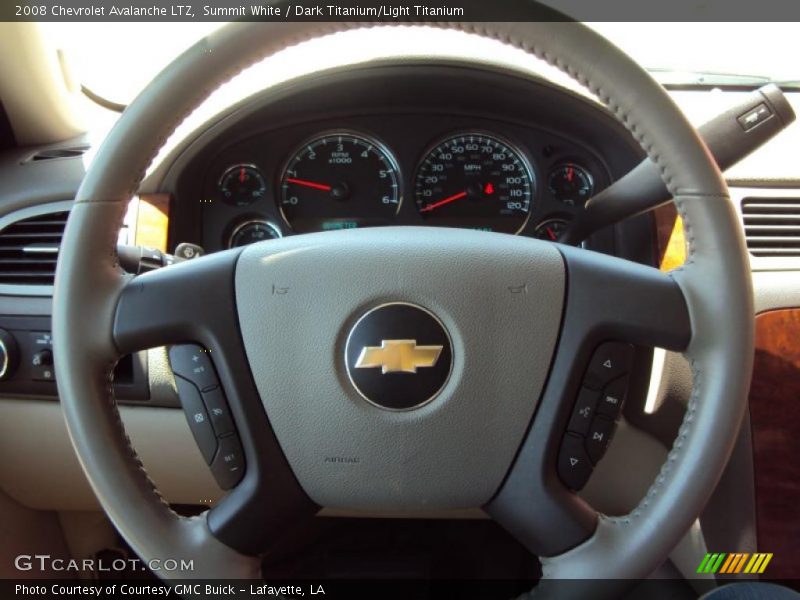 Summit White / Dark Titanium/Light Titanium 2008 Chevrolet Avalanche LTZ
