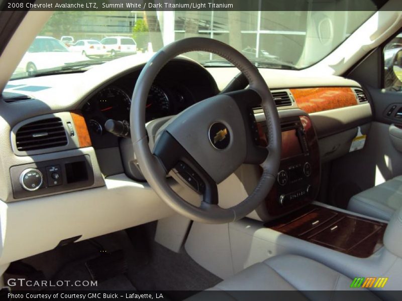 Summit White / Dark Titanium/Light Titanium 2008 Chevrolet Avalanche LTZ