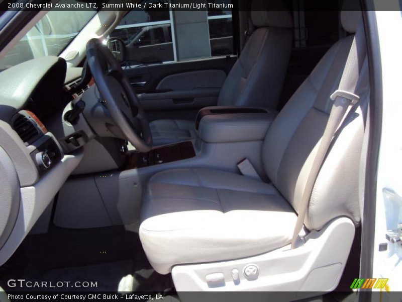 Summit White / Dark Titanium/Light Titanium 2008 Chevrolet Avalanche LTZ