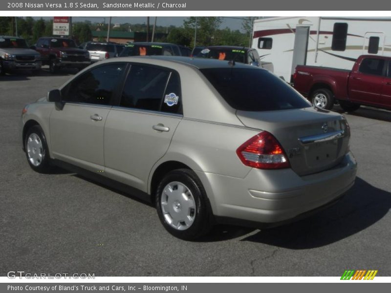 Sandstone Metallic / Charcoal 2008 Nissan Versa 1.8 S Sedan