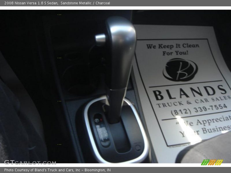 Sandstone Metallic / Charcoal 2008 Nissan Versa 1.8 S Sedan