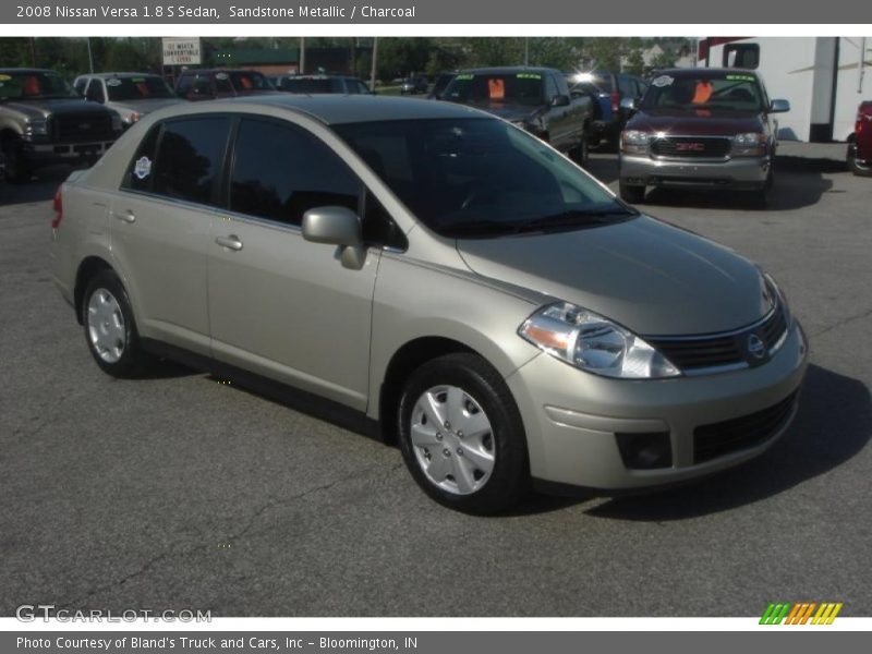 Sandstone Metallic / Charcoal 2008 Nissan Versa 1.8 S Sedan