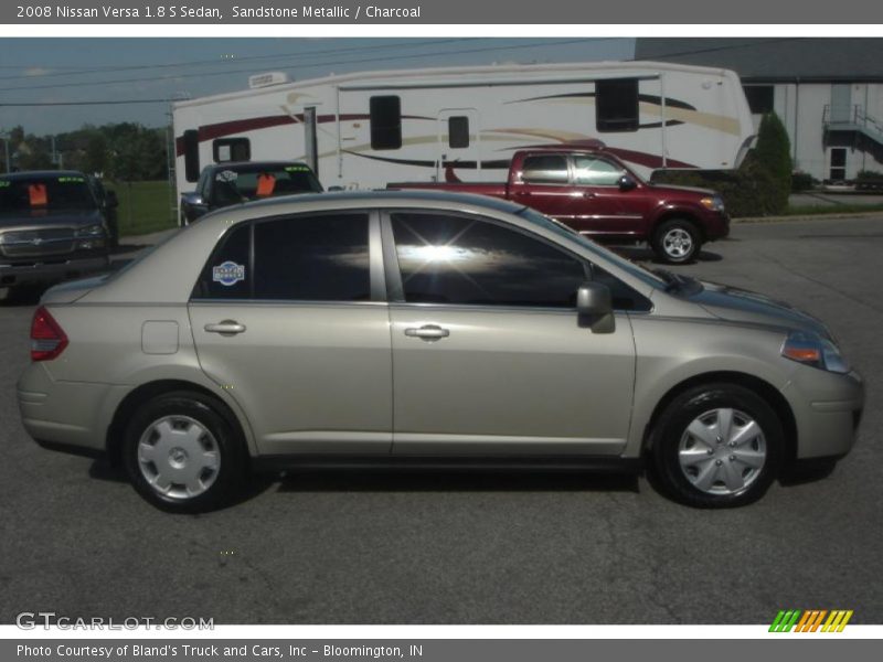 Sandstone Metallic / Charcoal 2008 Nissan Versa 1.8 S Sedan