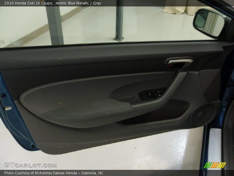 Atomic Blue Metallic / Gray 2010 Honda Civic LX Coupe