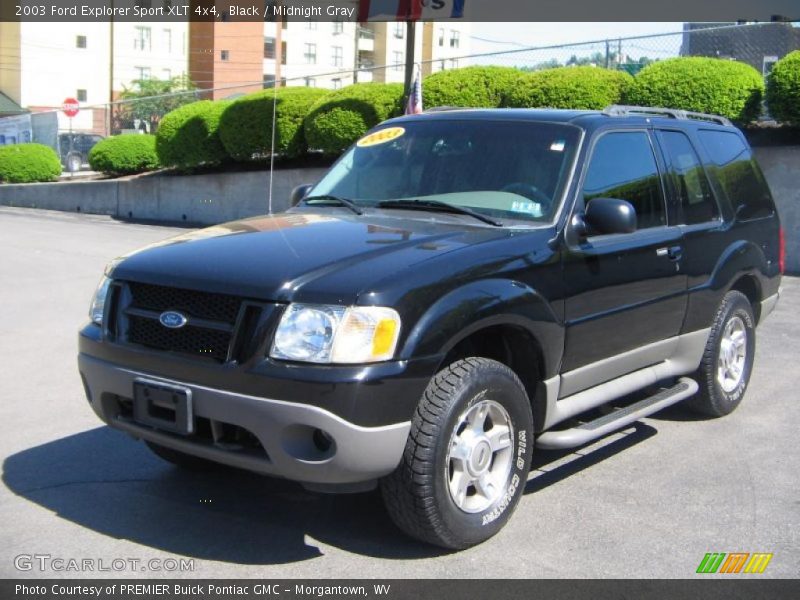 Black / Midnight Gray 2003 Ford Explorer Sport XLT 4x4
