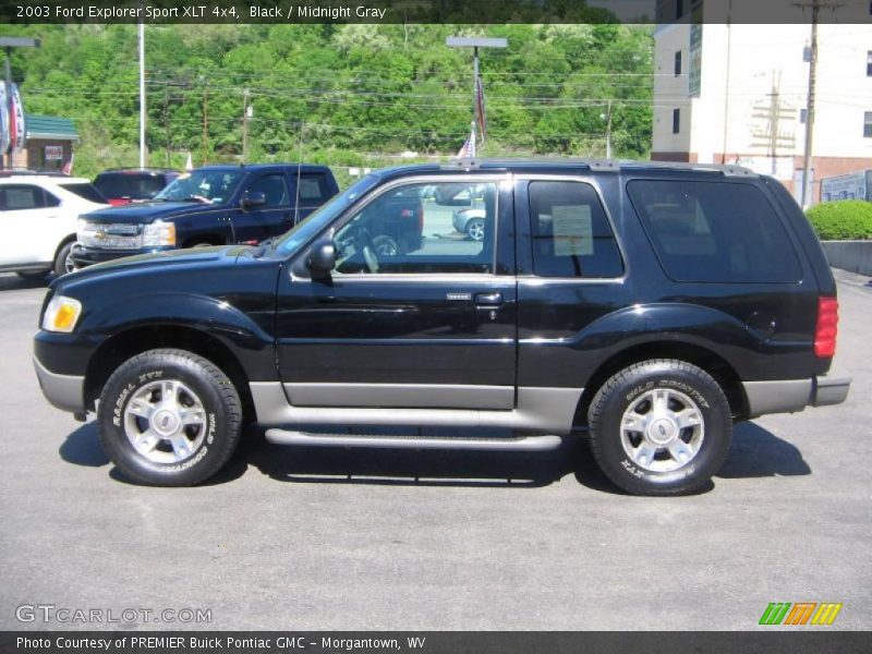 Black / Midnight Gray 2003 Ford Explorer Sport XLT 4x4