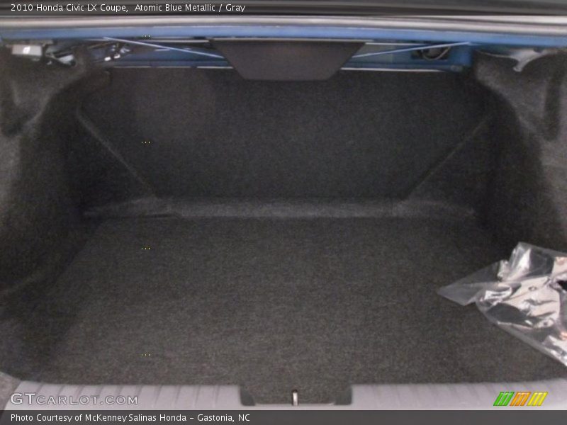 Atomic Blue Metallic / Gray 2010 Honda Civic LX Coupe