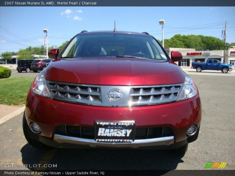 Merlot Pearl / Charcoal 2007 Nissan Murano SL AWD