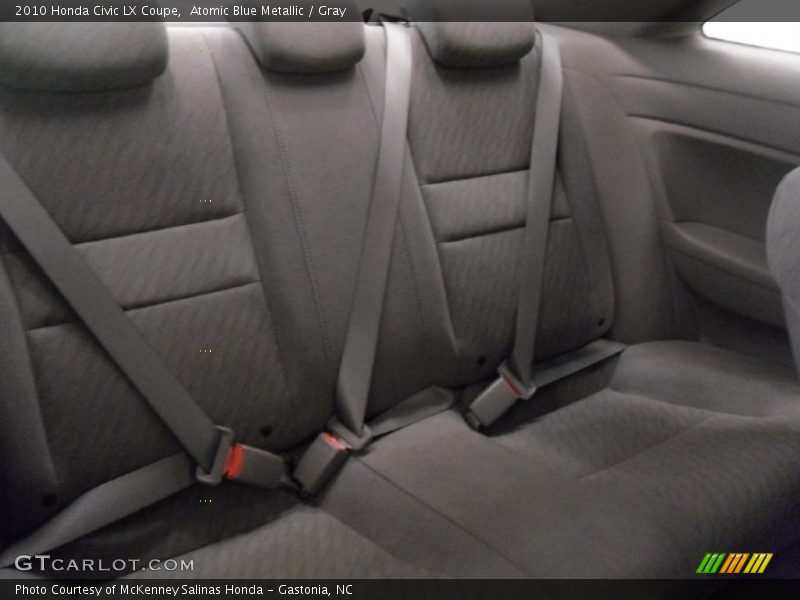 Atomic Blue Metallic / Gray 2010 Honda Civic LX Coupe