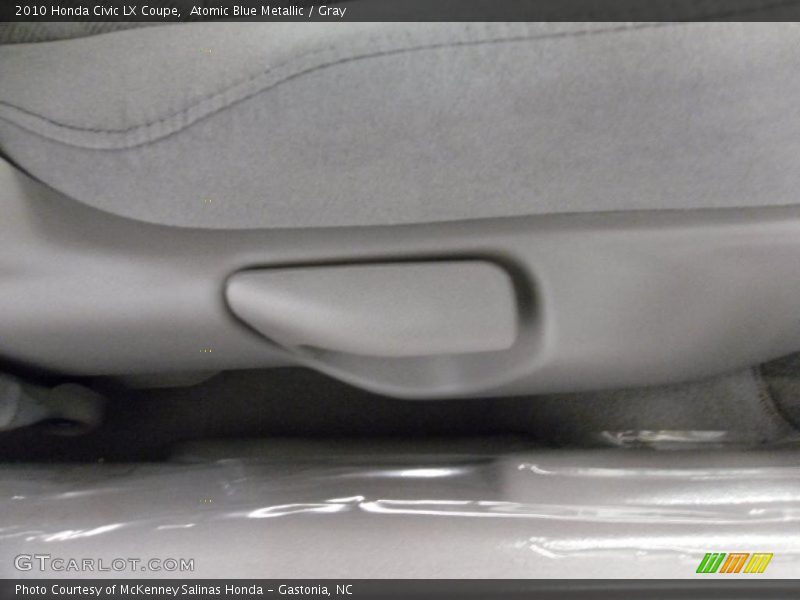 Atomic Blue Metallic / Gray 2010 Honda Civic LX Coupe