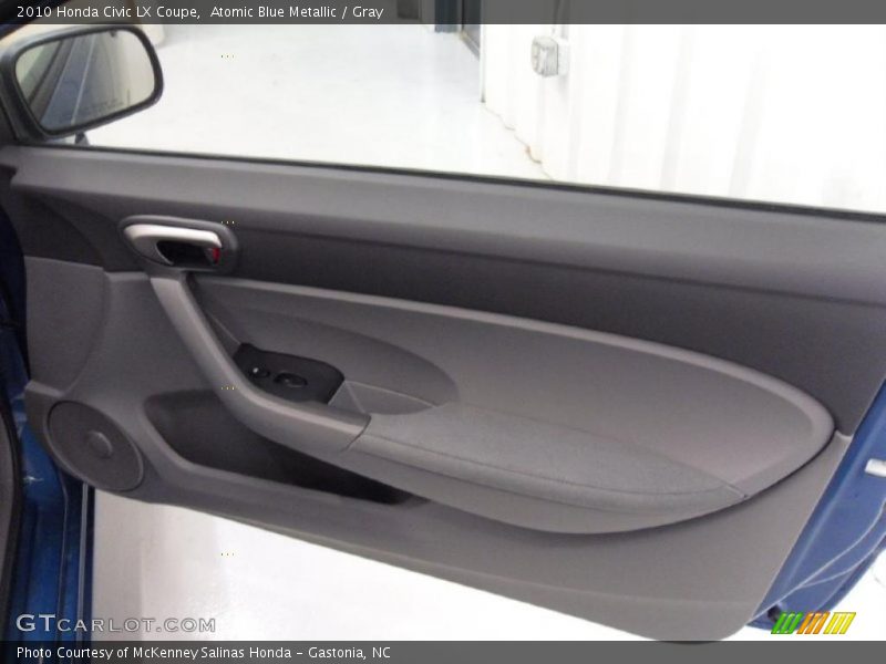 Atomic Blue Metallic / Gray 2010 Honda Civic LX Coupe
