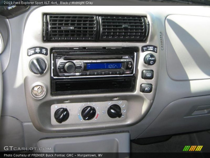Black / Midnight Gray 2003 Ford Explorer Sport XLT 4x4