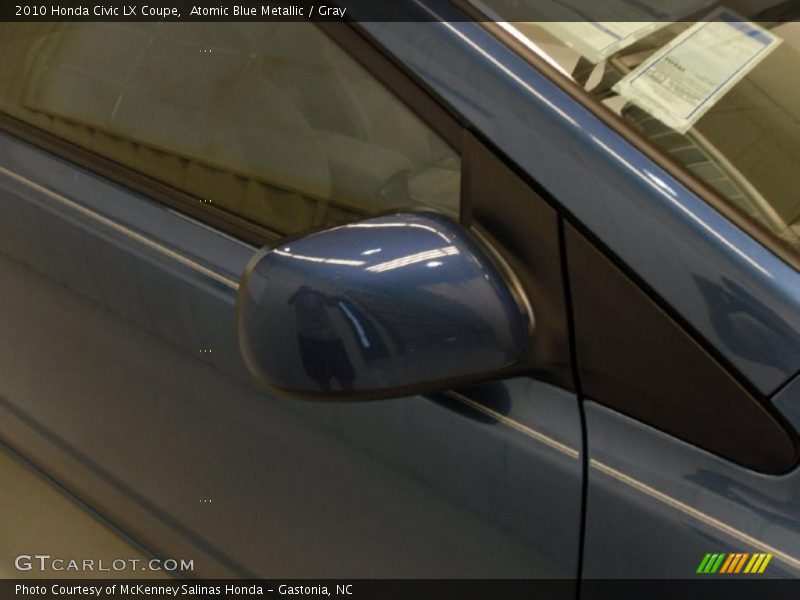 Atomic Blue Metallic / Gray 2010 Honda Civic LX Coupe