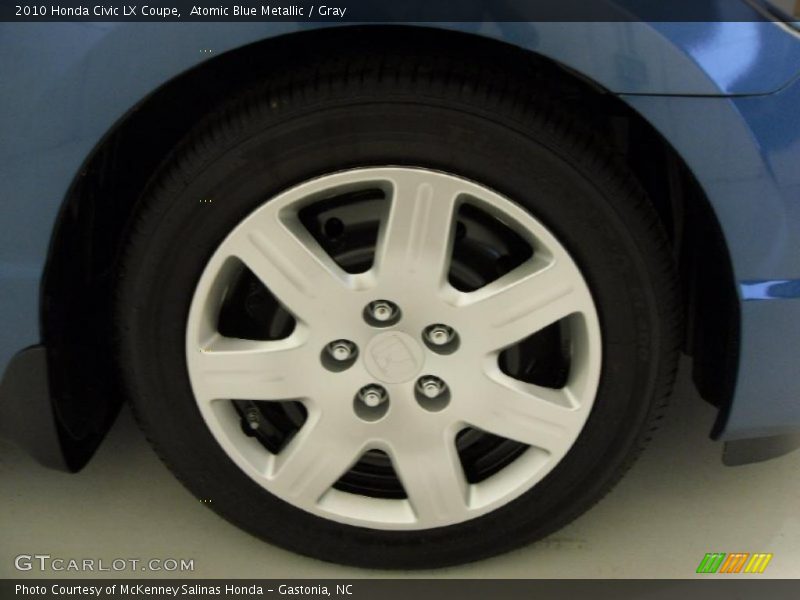 Atomic Blue Metallic / Gray 2010 Honda Civic LX Coupe