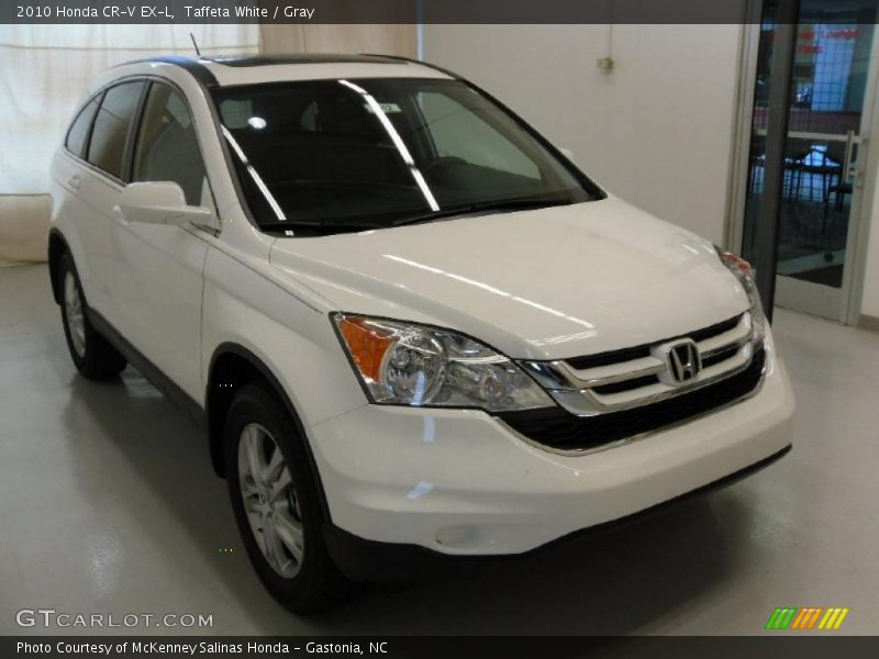 Taffeta White / Gray 2010 Honda CR-V EX-L