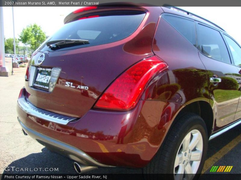 Merlot Pearl / Charcoal 2007 Nissan Murano SL AWD