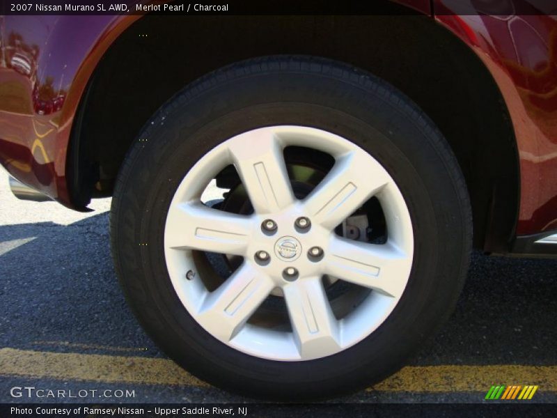 Merlot Pearl / Charcoal 2007 Nissan Murano SL AWD