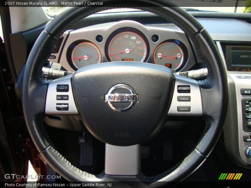 Merlot Pearl / Charcoal 2007 Nissan Murano SL AWD