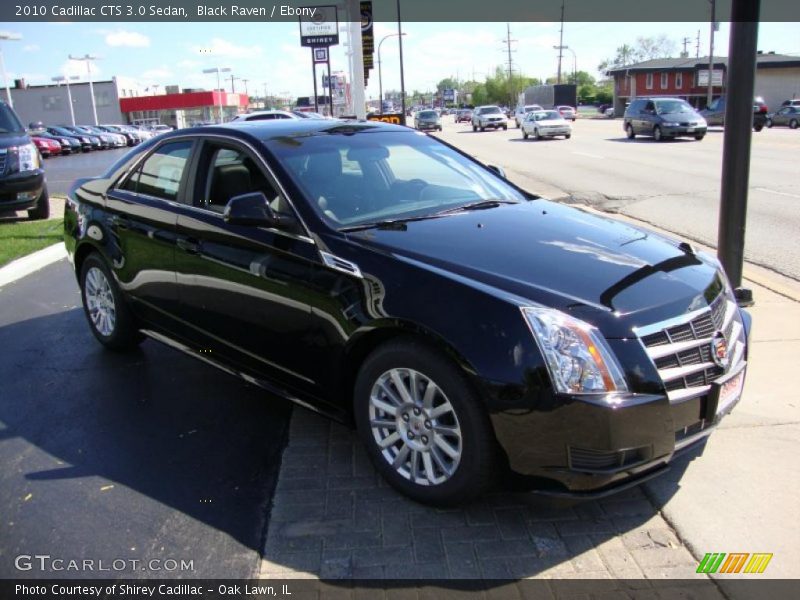 Black Raven / Ebony 2010 Cadillac CTS 3.0 Sedan