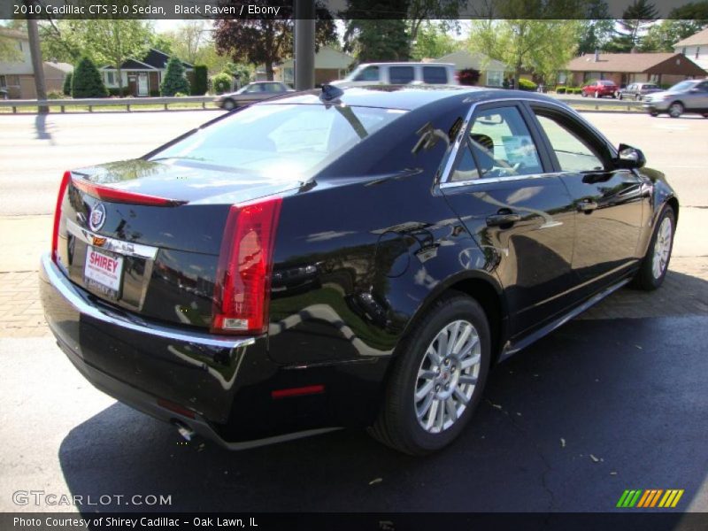 Black Raven / Ebony 2010 Cadillac CTS 3.0 Sedan